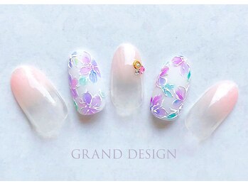 グランドデザイン 穂積店(GRAND DESIGN)/初夏フラワーネイル