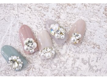 ネイルサロン ラグジェ(Nailsalon LUXE)/BijouSET1本　￥６９８０