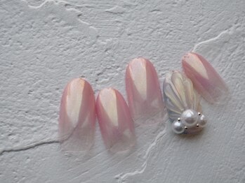 カトルナフ(quatre fois neuf)/ベビーピンクのシェルアート