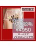 日曜限定【レディース】VIO脱毛（フェミニンパックプレゼント）¥4,400