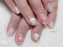 モフルール(Mofuleur)/手描きアート・シマエナガ