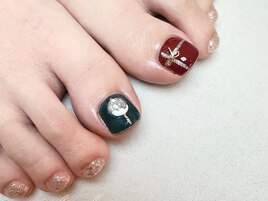 Foot Xmas  Nail