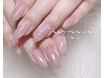 シェリエ(Cherie)/ピンクマーブルネイル