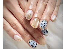 サンバイエム(#3/M)/【担当Yukino】レオパードネイル