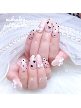 プティポルト(petite porte)/大人ガーリーハートドットネイル