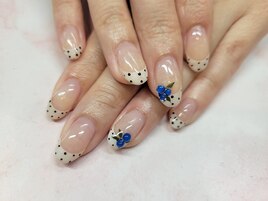 ドットフレンチネイル♪