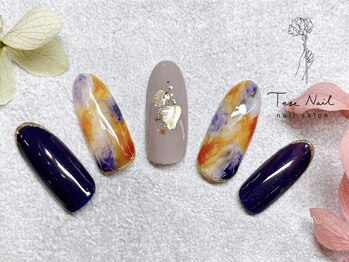 秋色ニュアンスオシャレネイル♪