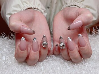 レアネイル 新宿(le'a nail)/ガラスフレンチネイル