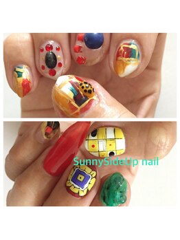 サニーサイドアップ ネイル(Sunny SideUp nail)/レトロサマーネイル▲