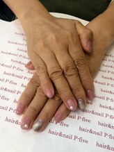 ヘアアンドネイル ピーファイブ(P-five)/シンプル！パールネイル♪