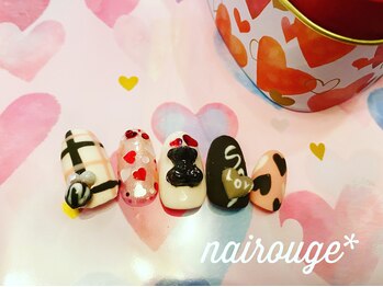 ネイル―ジュ 札幌大通店(nairouge*)/バレンタインネイル♪