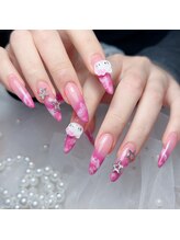 Mネイル/長さだしデザイン