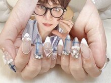 スペラ 大宮店(Spera)/ワンホン風推しの青担ネイル