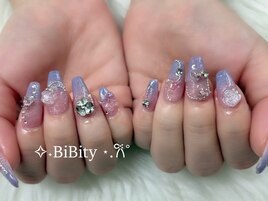 ピンクパープルネイル♪
