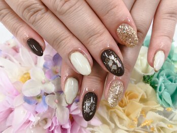 ディーネイル 天王寺(D-nail)/【小山】ブラウン×グレージュ