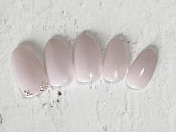 フレイムス アイラッシュ アンド ネイル(FRAMES)/ワンポイントシンプルピンク♪