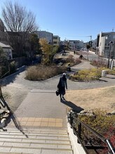 ハタ坊整体院/道路を渡りシモキタ雨庭広場に