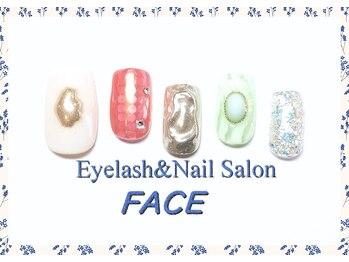 アイラッシュアンドネイルサロン フェイス(Eyelash&NailSalon FACE)/5月新作　定額ネイル　￥8.500