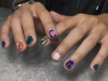 オムネイル 渋谷(HOMME NAIL)/マグネットネイル ¥7.100