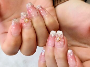 ネイルサロン シェル(Nail Salon SHELL)/ぷっくりお花ネイル