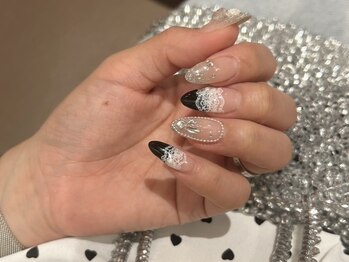 エマネイル プラス キハクヤ 梅田店(EmaNail+KIHAKUYA)/レース人気でデザイン