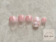 リトルビュー(little view)/手描き桜グラデーション¥7980