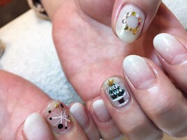クリスマスネイル。