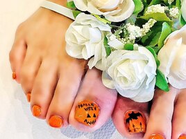 ハロウィンネイル（フット）