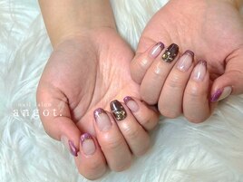 新作アートフレンチネイル