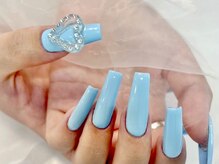 エスネイル 大宮店(es NAIL)/長さ出しシンプルアート