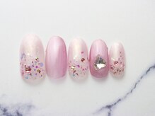 池袋ネイルサロン イイネイル(Ee-Nail)/ピンクラメマグネット初回￥6980
