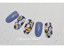 ニュアンスフラワーネイル