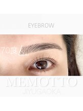 メモット 自由が丘(MEMOTTO)/眉頭による印象の違い