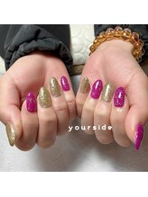 ユアサイド(yourside)/キラキラシンプルネイル