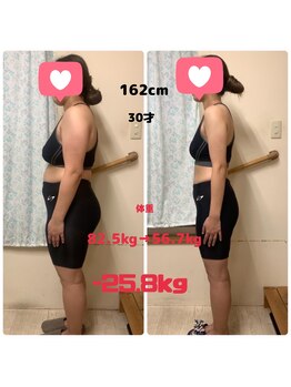 ウェル整体院/30代女性/-25.8kg