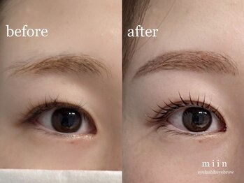 ミイン(miin)/まつげパーマ×眉毛
