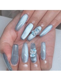 スカルプマグネットネイル