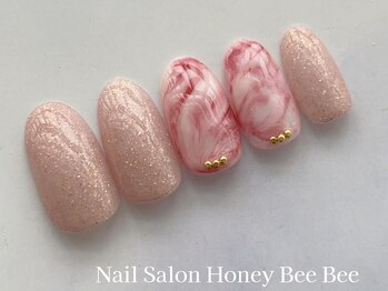 ハニービービー(Honey Bee Bee)/春マーブルネイル