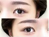 【SET割☆1日2名限定】韓国風平行眉WAX+束間まつげパーマ+メイク ¥8900→