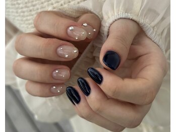 エフ('efu)の写真/ショートネイルでも綺麗に！ナチュラルから個性派まで多数のデザインをご提案！