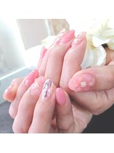 サロンアール 枚方店(salonR)/ニュアンスフラワー