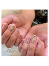 ネイルサロンリュクス (nailsalon Luxe)/大人かわいいヌーディーネイル♪