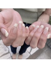 ビューティームーン(beauty moon)/斜めフレンチ×ミラー＊