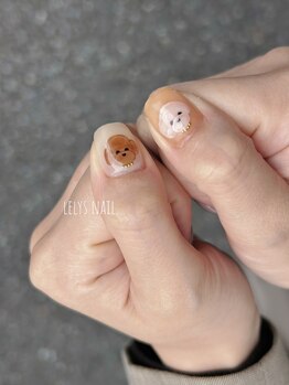 レリーズ ネイル(Lelys nail)/持ち込み手書きアート