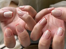 エミュネイル 関内(emunail)/スキニーラメフレンチ