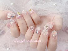 エンジェルネイルサロン(Angel nail salon)/ハートXカラフルパーツモリモリ