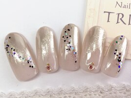 ミラーネイルグラデ