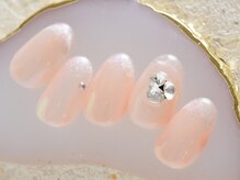 ホワイトネイル 船橋店(WHITE NAIL)/シンプルネイル/Vカットストーン