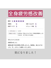 ノーマルボディ/全身疲労感改善例