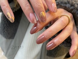 【パラジェル】ちぐはぐネイル